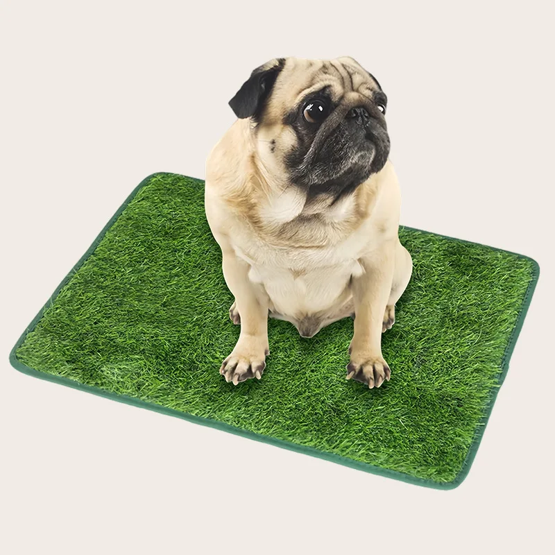 1PC Simulation Lawn Pet Blanket Washable & Reusable Dog Potty Training Mat - Odor-Control Artificial Grass Pad for Pets