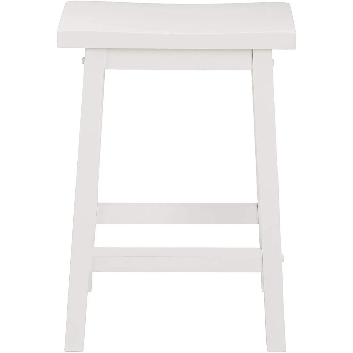 White wooden Classic saddle 24 \