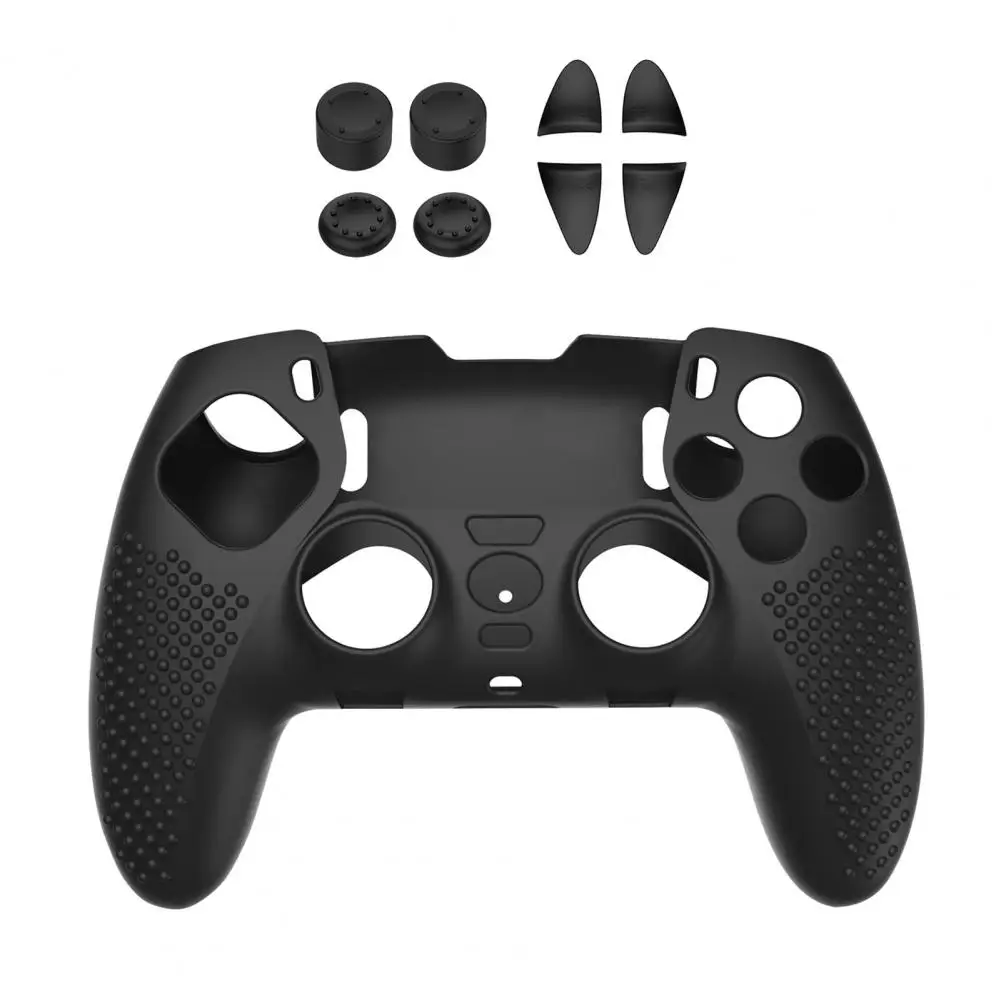 

Gamepad Protective Cover 1 Set Useful Anti-slip Not Effect Using Full Protection Gamepad Protective Cover with Button Cover