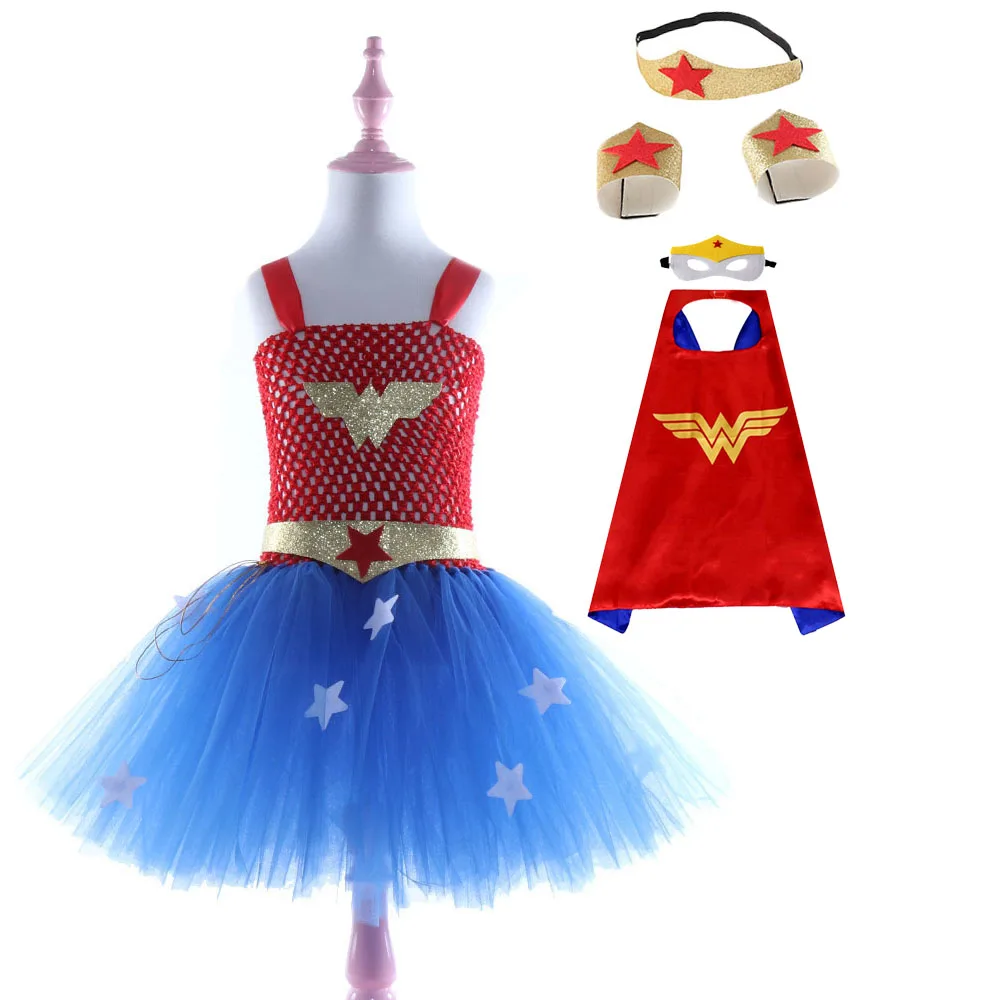 Halloween costume SuperHero Girls TuTu Dress Dawn Of Justice Cosplay Dress  for girls Hot Halloween Party dress Costume For 2-10Y - AliExpress