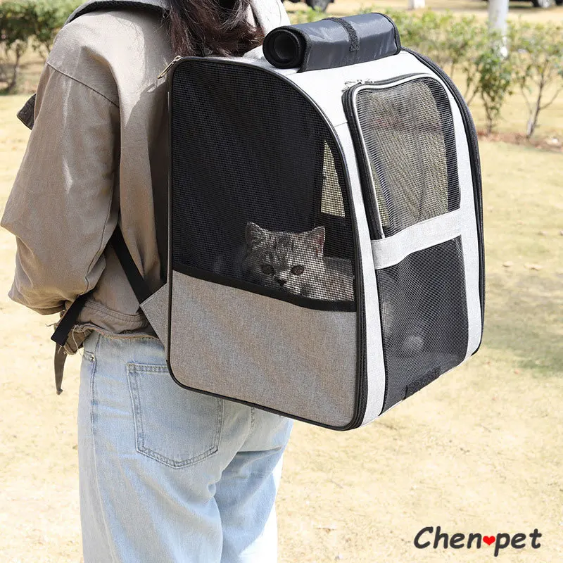 Pecute extensible portable respirant sac à dos chat transporteur chien