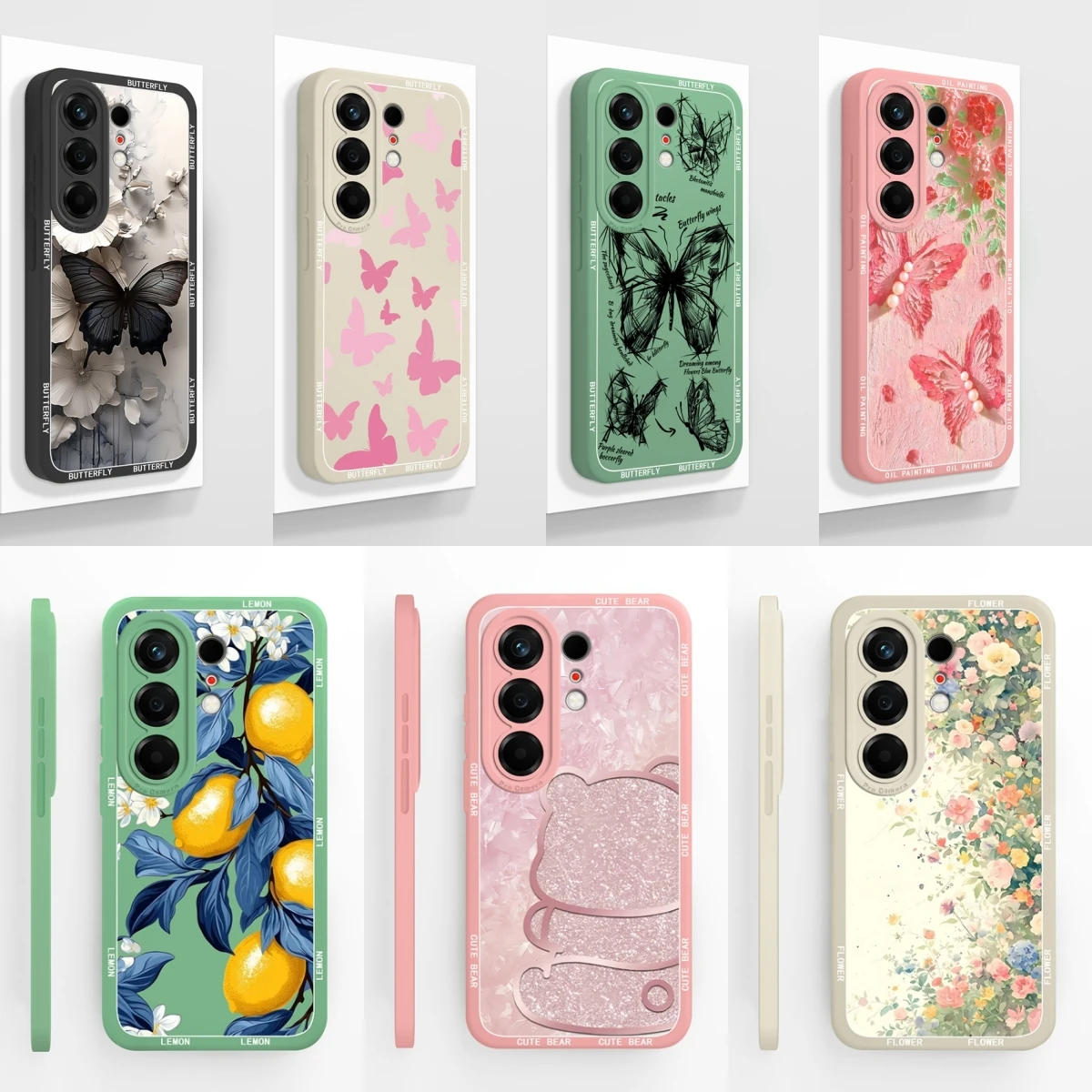 Pretty Butterfly Pattern Phone Case - Lightweight, Anti-Drop, Dustproof Full Protection