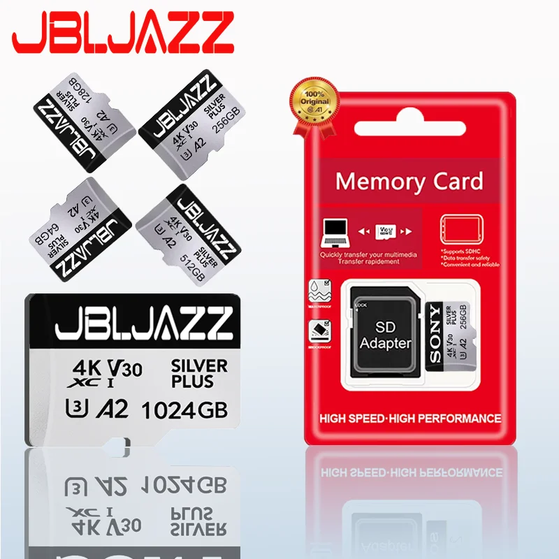 Adaptateur Micro SD haute capacité pour GoPro connecté à une action cam, offrant un stockage fiable pour les aventures.