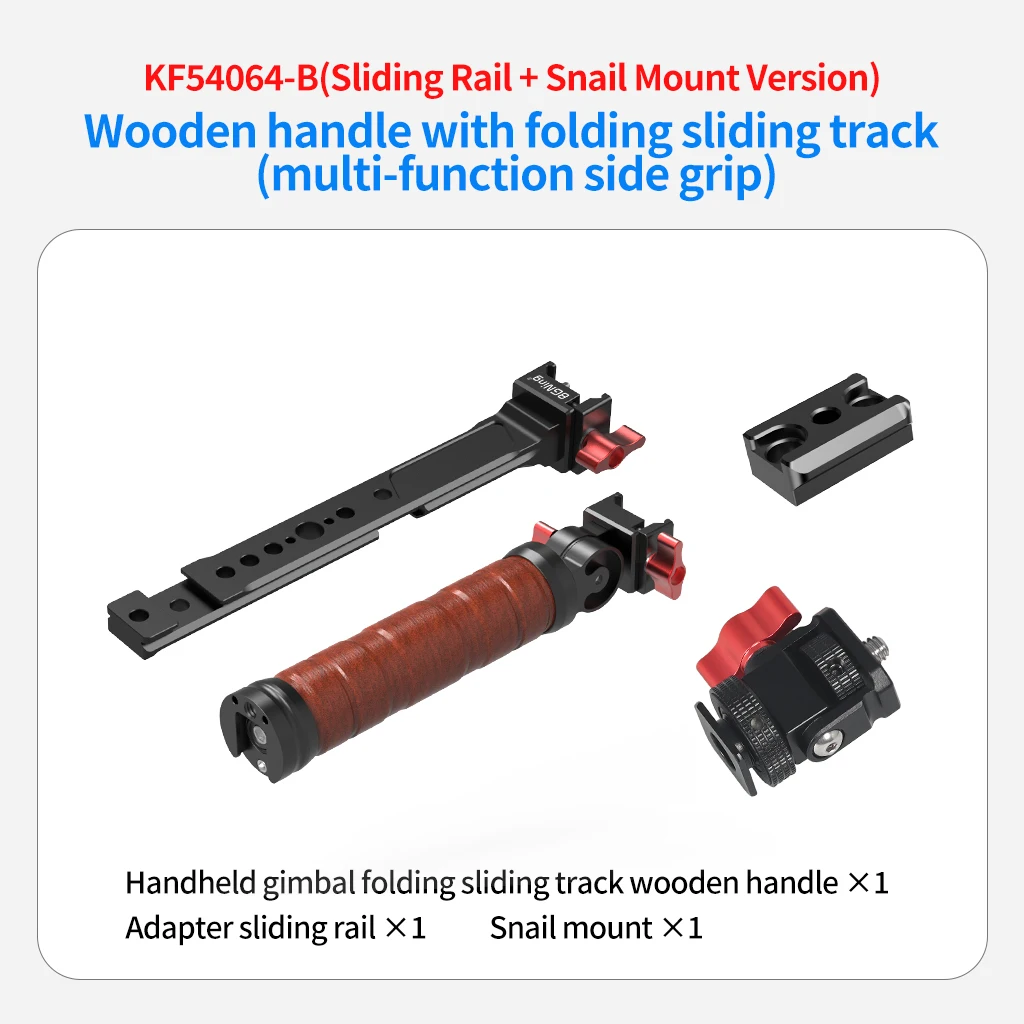 Für DJI Ronin RS3 RS4 Pro Handheld Gimbal Verlängerung Dual Seite Handgriff Schnell Montieren Schiene Clamp Griffe Grip Stabilisator Halterung – Detail 16