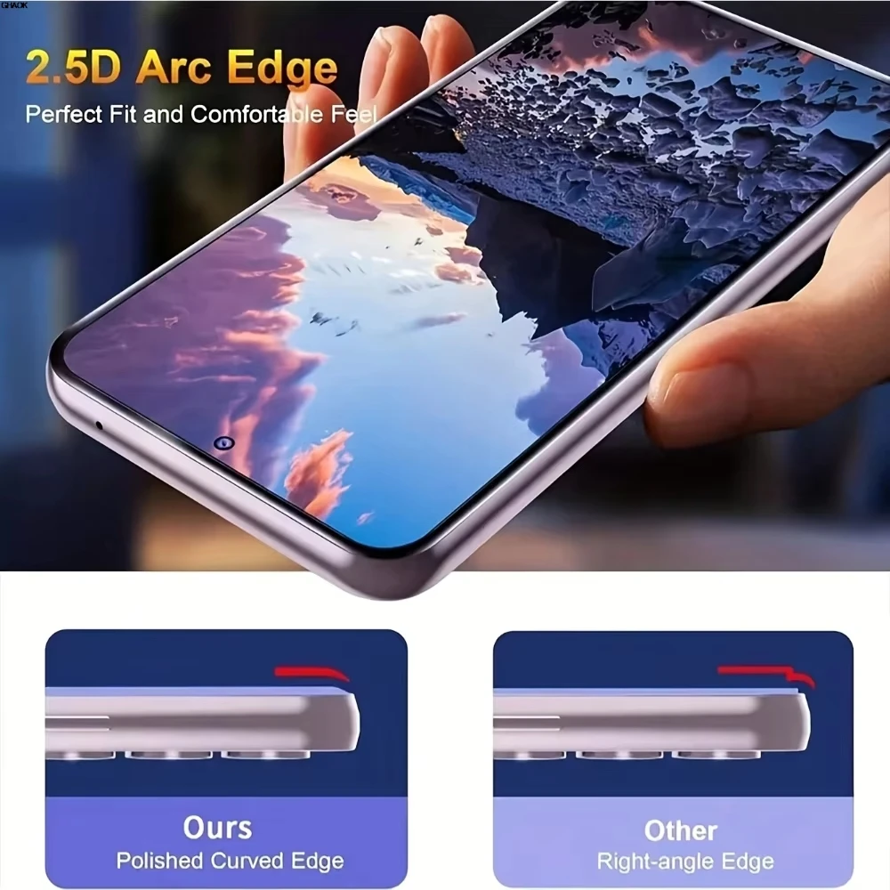 Premium Oleophobic Coated HD Tempered Glass Screen Protectors - Easy Installation, 2-Pack