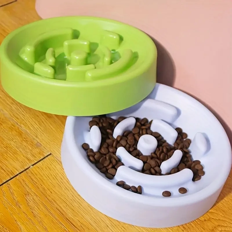 

Slow Feeder Plastic Pet Bowl Anti-choking Dog Puzzle Food Bowl Pet Slow Feeding Basin For Anxiety Relief