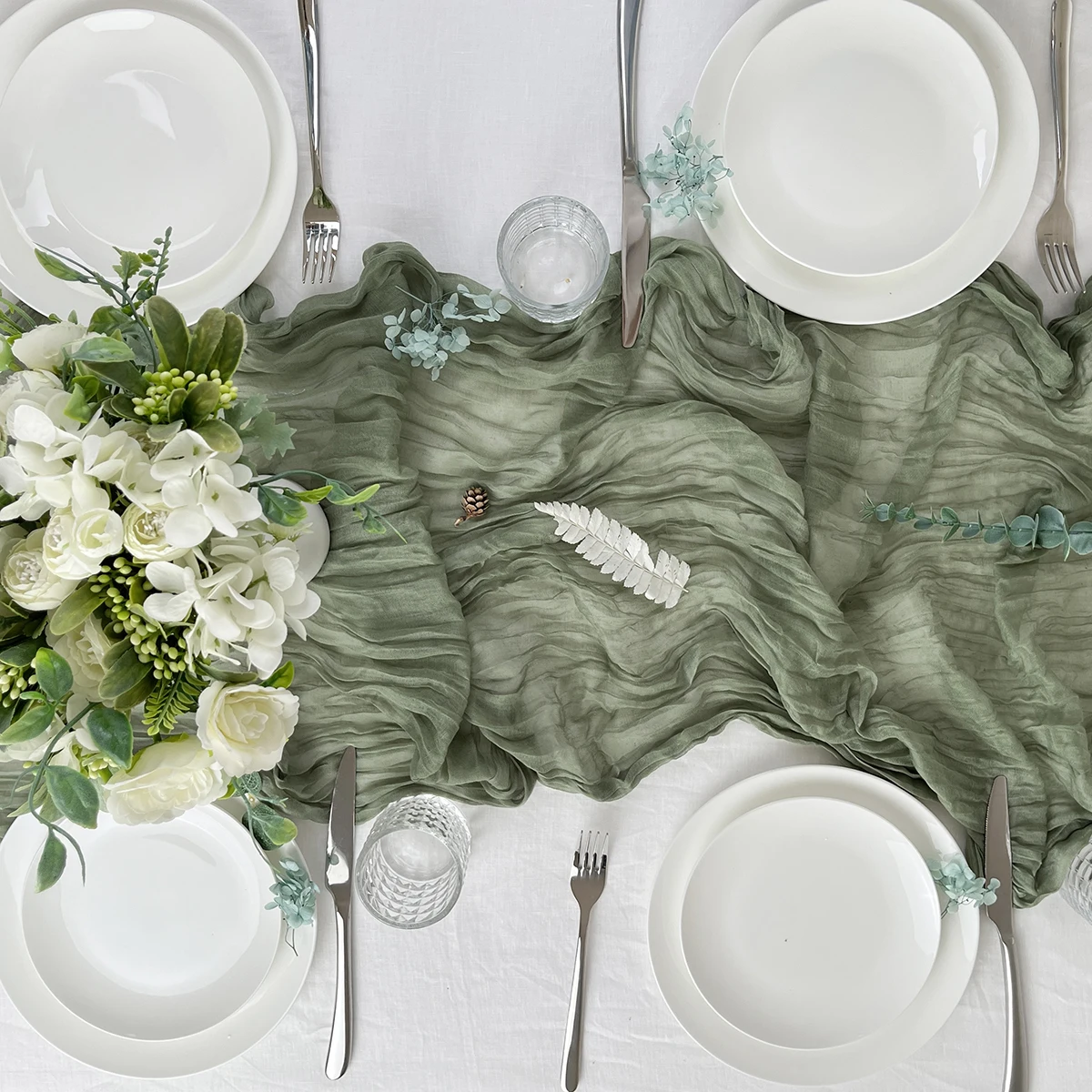 Gauze table runners deals