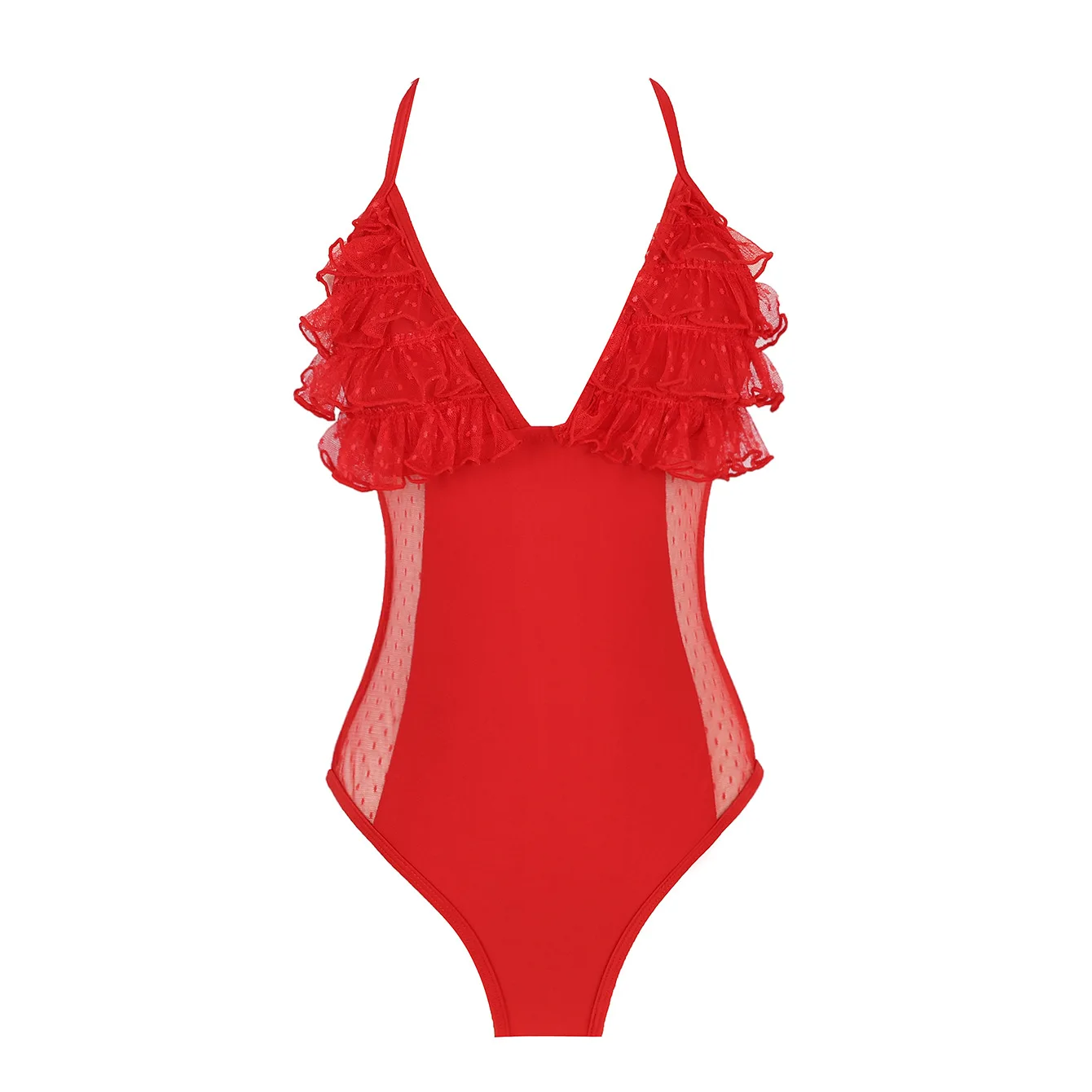 

Женский купальник, однотонный кружевной цельный купальный костюм