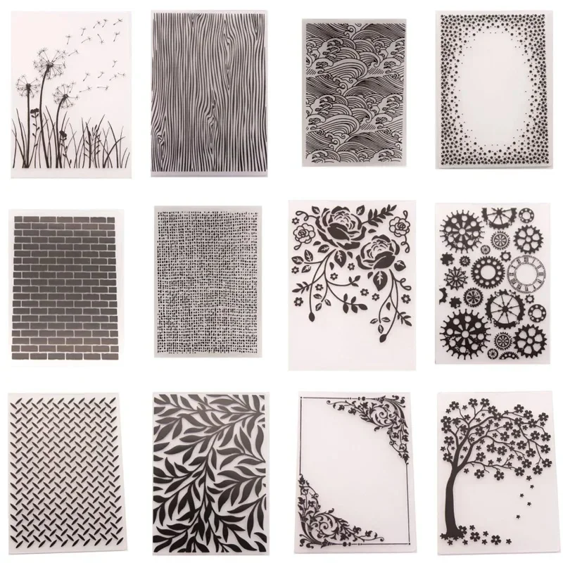 Scrapbook Material Plastic Flower Leaves Embossing Folders For Cards Making Tools New Template Mold Stamp Stencils Supplies plastic embossing folder,embossing folder