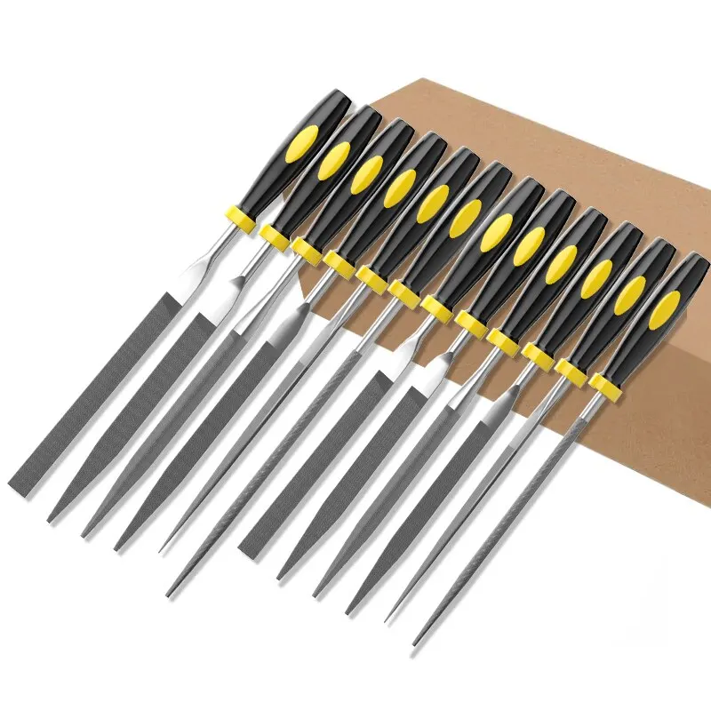 Woodworking Tools Files Set Mini Rasp Sanding Shaping Small Steel File Needle Metal Hard Wood Cork Polishing Carving