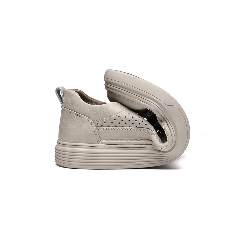 Mens Shoes Spring/Winter Men's Genuine Leather Oxford Shoes Outdoor Comfortable Soft Sole Breathable Casual 36-47