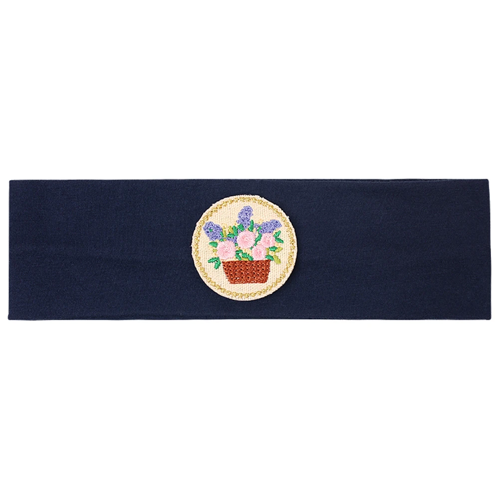 Floral Embroidered Headbands for Babies and Toddlers - Trendy Elastic Hair Accessories