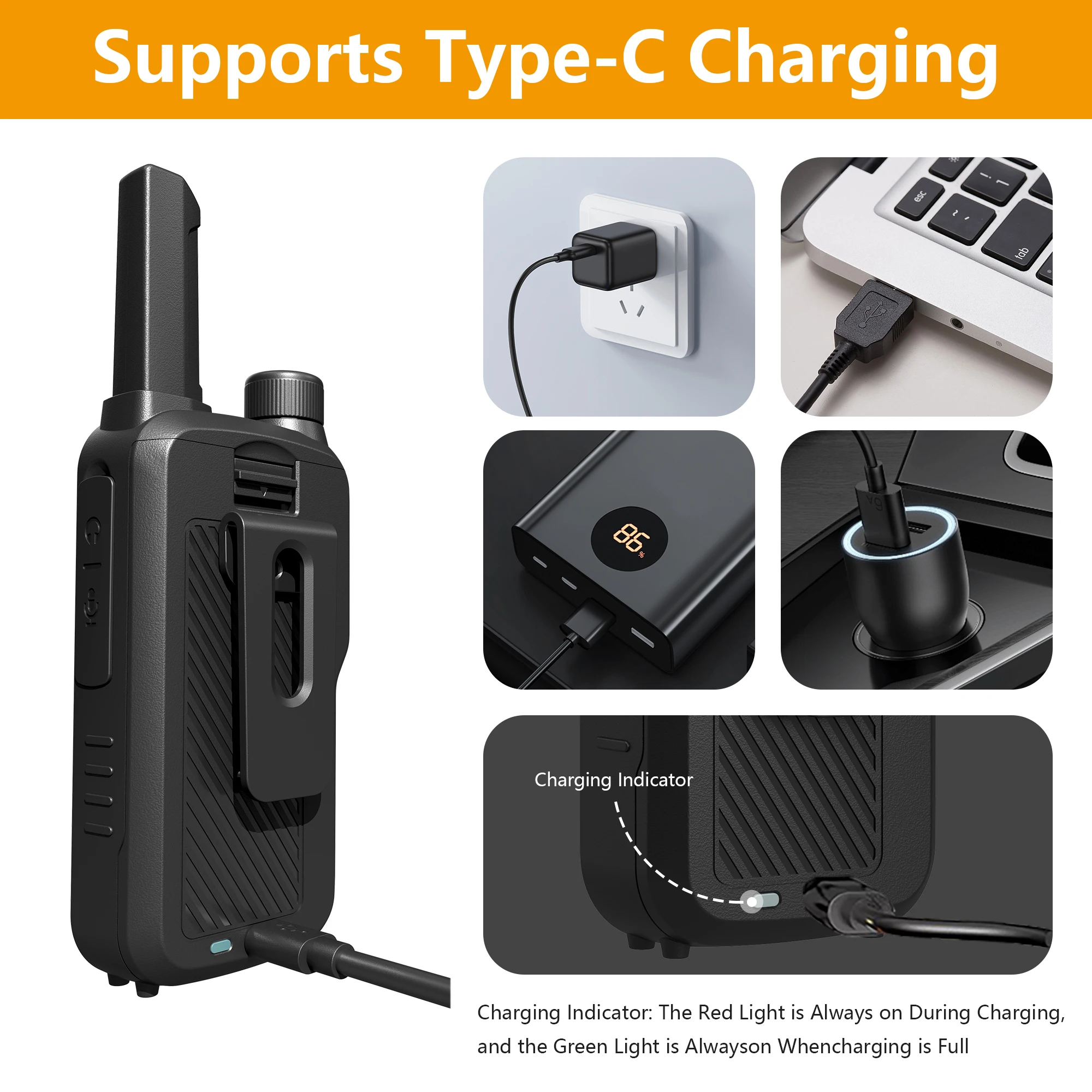 2/4pcs Baofeng T18 Mini Walkie Talkie PMR446MHz Long Range Rechargable Portable Kids Two Way Radio USB Charger For Camping Trip 4