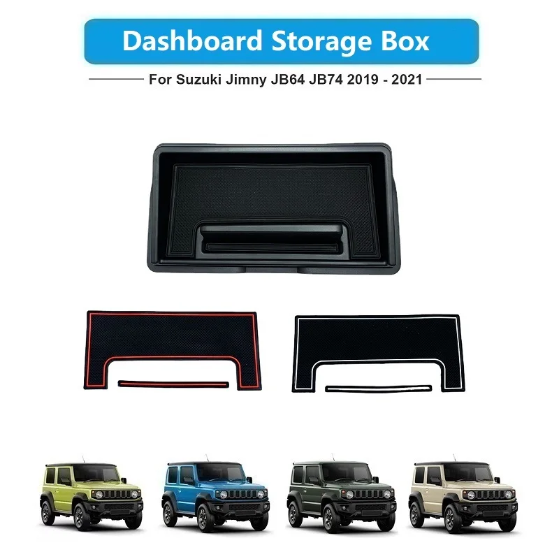 

Non-slip Interior Dashboard Storage Box Tray Holder Dustproof Waterproof For Suzuki Jimny JB64 JB74 2019+ Car StylingFor Jimny