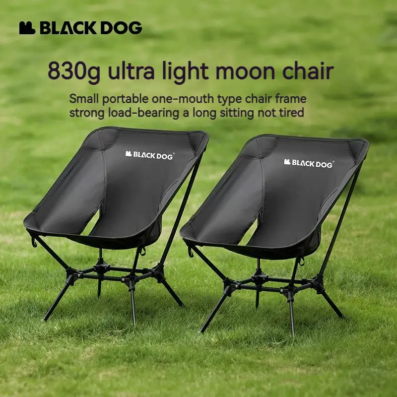 Chaise pliante Naturehike Blackdog Moon Chair aluminium pour pêche et camping capacité 130kg