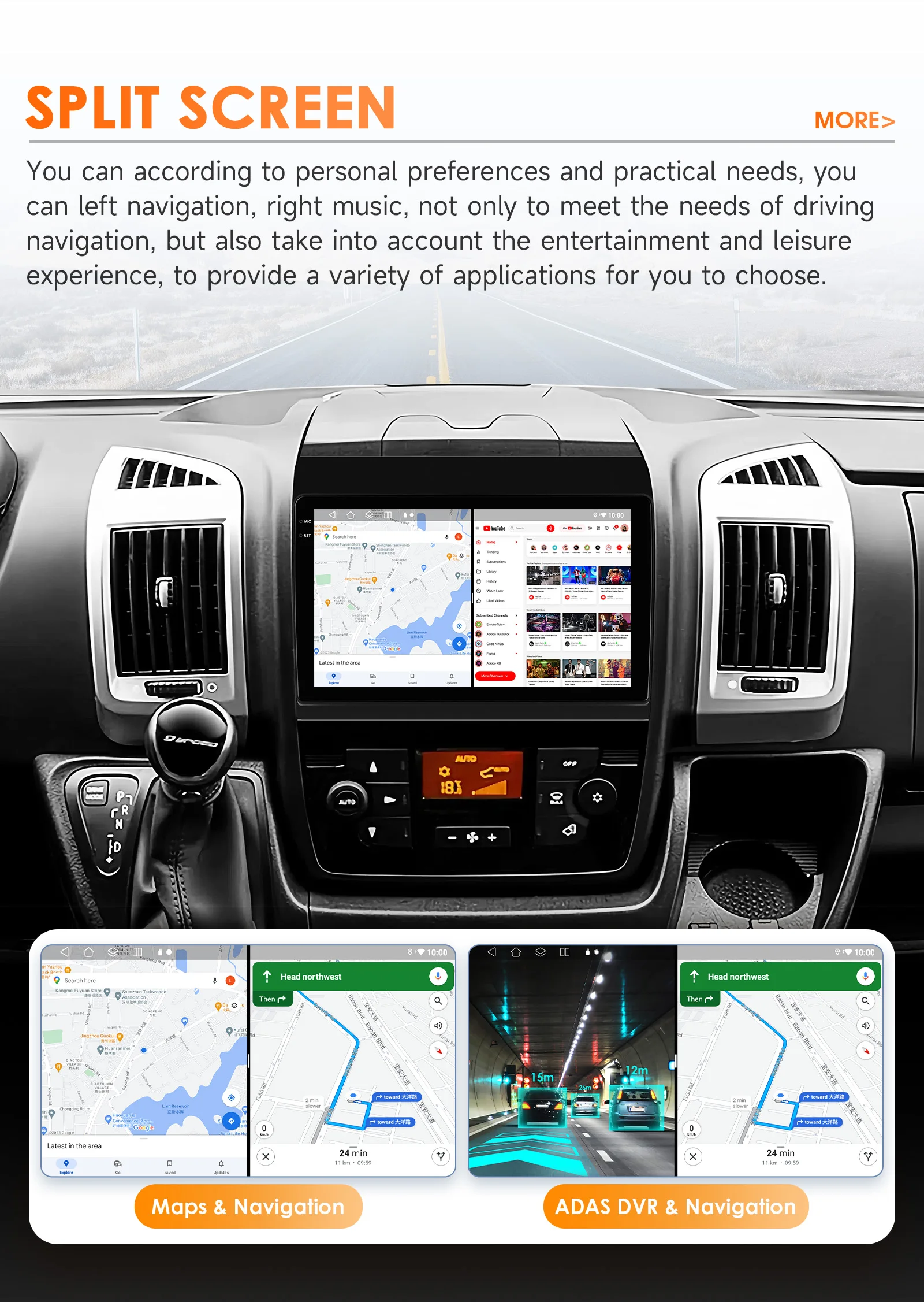 CarPlay Android 13 Autoradio für Fiat Ducato 3 für Citroen Jumper 2 für Peugeot Boxer 2 Auto Multimedia Vedio Player 2din Navi GPS – Detail 40