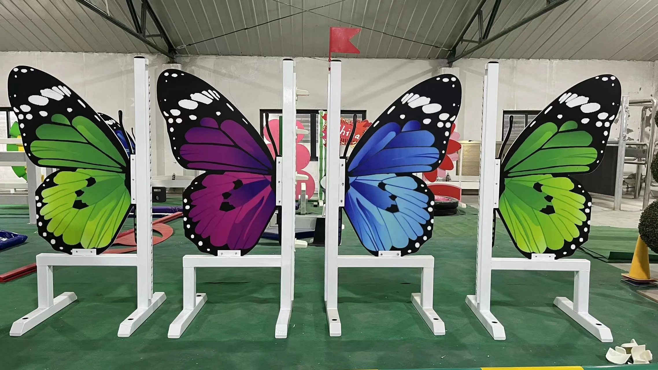 Horse Show Jump Butterfly Wing Equestrian Jumps Durable Aluminium Designs