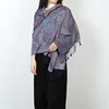 Luxury Paisley Pashmina Women Silky Jacquard Scarf Ethnic Style Fringed Scarves Soft Long Shawls and Wraps for Lady Bufandas 2