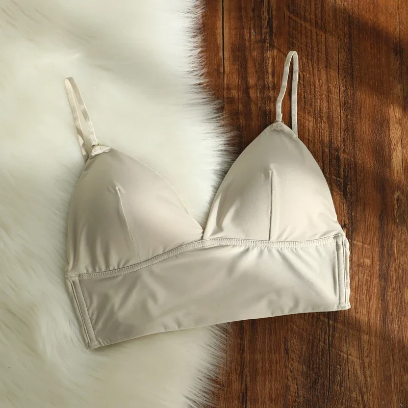 2024 Retro Invisible Push Up Bra Backless Women Bras Low Cut Sexy Plunge Brassiere Open Back Underwear Seamless Deep U Lingerie