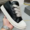 Spring Black Ro Casual Shoes Men Low Top Genuine Leather Giant Lace Up Down Jacket Luxury Designer Sneakers Owen Women Trainers 5