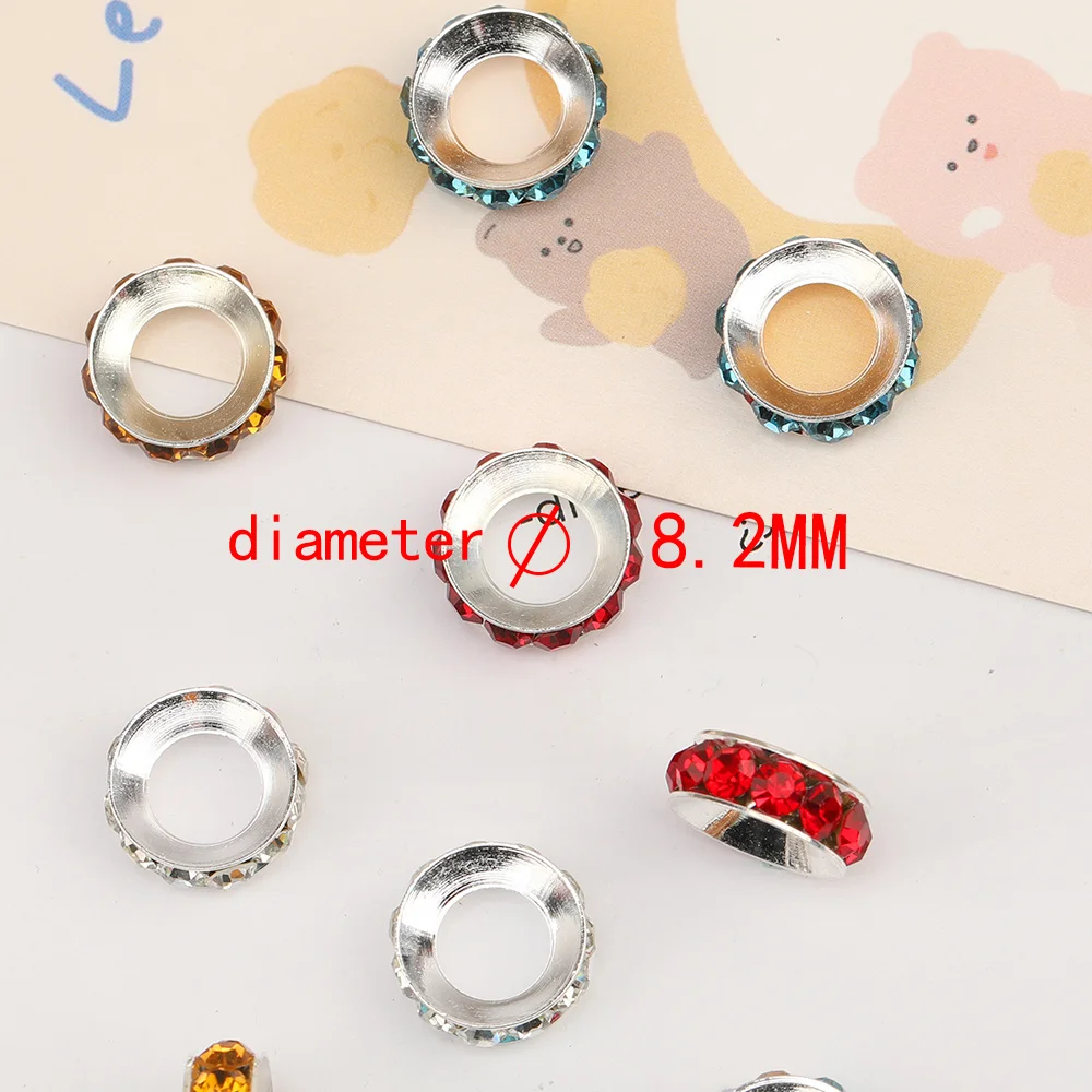 Cordial Design 100Pcs 15*15MM Jewelry Accessories/Hand Made/Wheel Shape/Rhinestone Spacers/Jewelry Findings & Components/DIY 7 Cordial Design 100Pcs 15*15MM Jewelry Accessories/Hand Made/Wheel Shape/Rhinestone Spacers/Jewelry Findings & Components/DIY - cordial