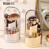 360° Rotating Makeup Brush Holder Desktop Makeup Organizer Cosmetic Storage Box Lipstick Eyebrow Brush Holder Jewelry Container 1