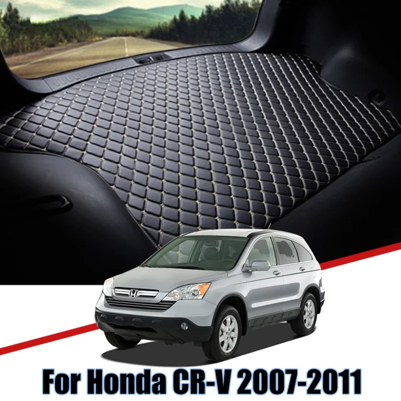 

Custom Car Trunk Leather Mats For Honda CRV 2007 2008 2009 2010 2011 CR-V Waterproof Non-Slip Liner Tray Cargo Accessories