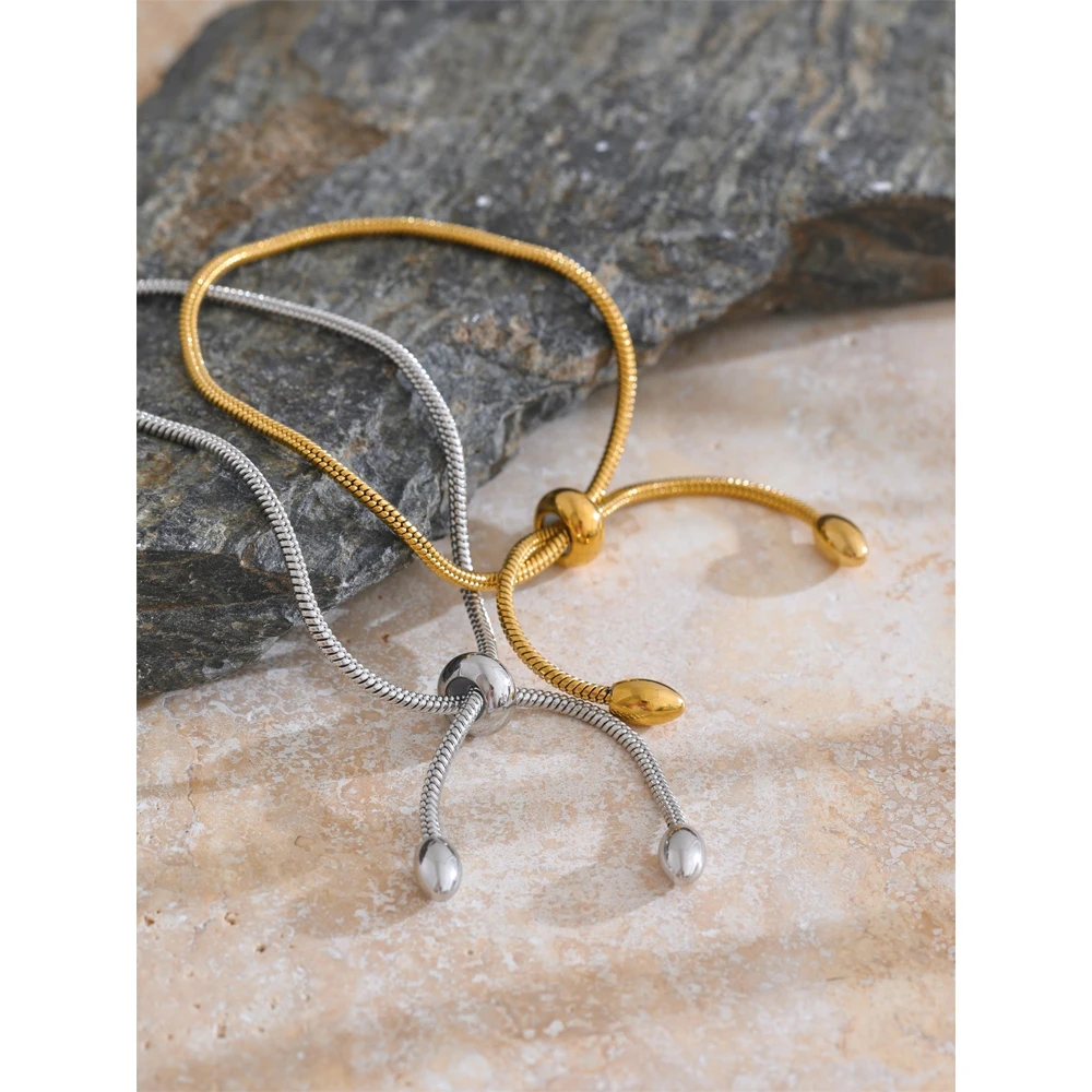 Yhpup Bracelet Adjustable Gold Platinum Plated