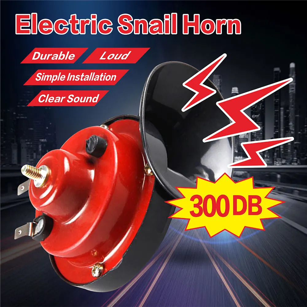 Waterproof Car Horn 300db Loud Horn For Suv Trucks Boat Train 12V Snail Air Loud Pressure Speakers Motorcycle waterproof horn