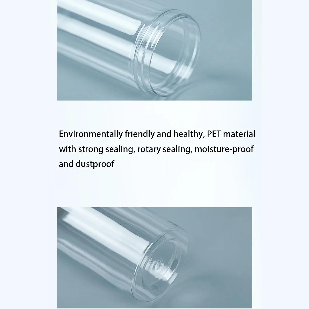 Clear Sealed Can With Lid Plastic Empty Packing Bottle Circular Storage Bucket Biscuit Jar Food Grade Sealed Cans Tank Container 5
