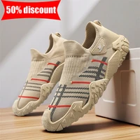 Chaussures de sport pour hommes en mesh, confortables, souples, légères, pour la marche, le jogging, l'exercice quotidien, semelle antidérapante, chaussures décontractées 6