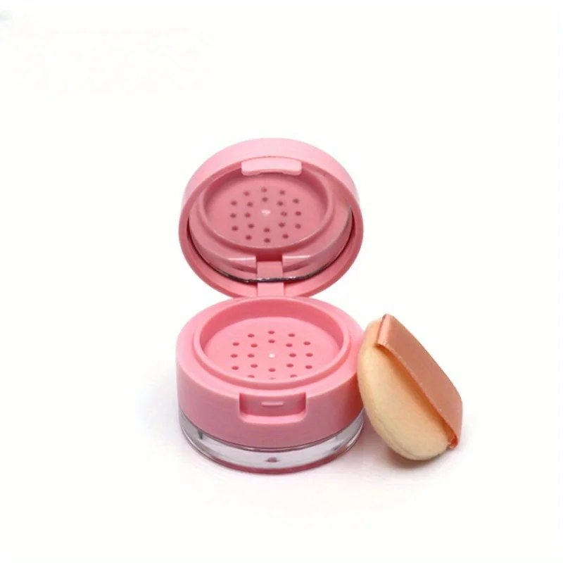 Portable mini portable travel powder packaging box, isolation mesh powder box, convenient elastic mesh powder flipping 5