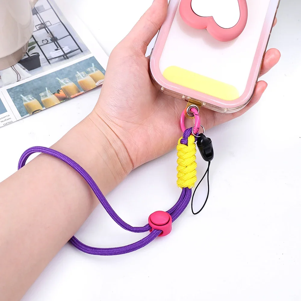 Braided Mobile Phone Lanyard Strap Hanging Chain Ring Cord with
