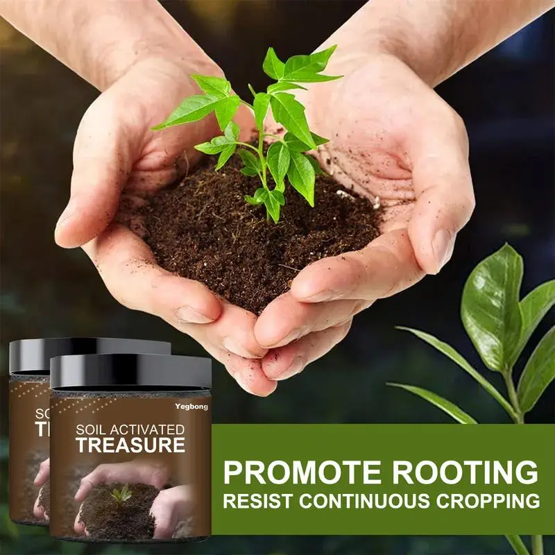 

100g/200g Soil Activation Treasure Soil Improvement Loosening Agent Potassium Humate Promote Rooting Plants Growing Fertilizer