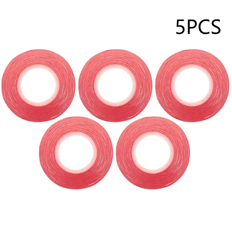 Red Cassette Splicing Tape for Audio Repair - 1/8 Replacement Leader Tape in Sets of 1, 3, or 5 PCS