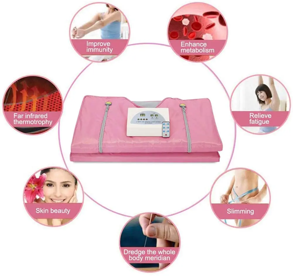 Professional Slimming Far-in-frare Sauna Blanket Waterproof Loss Weight Heating Sauna Blanket For Home Spa Therapy Beauty Salon 2