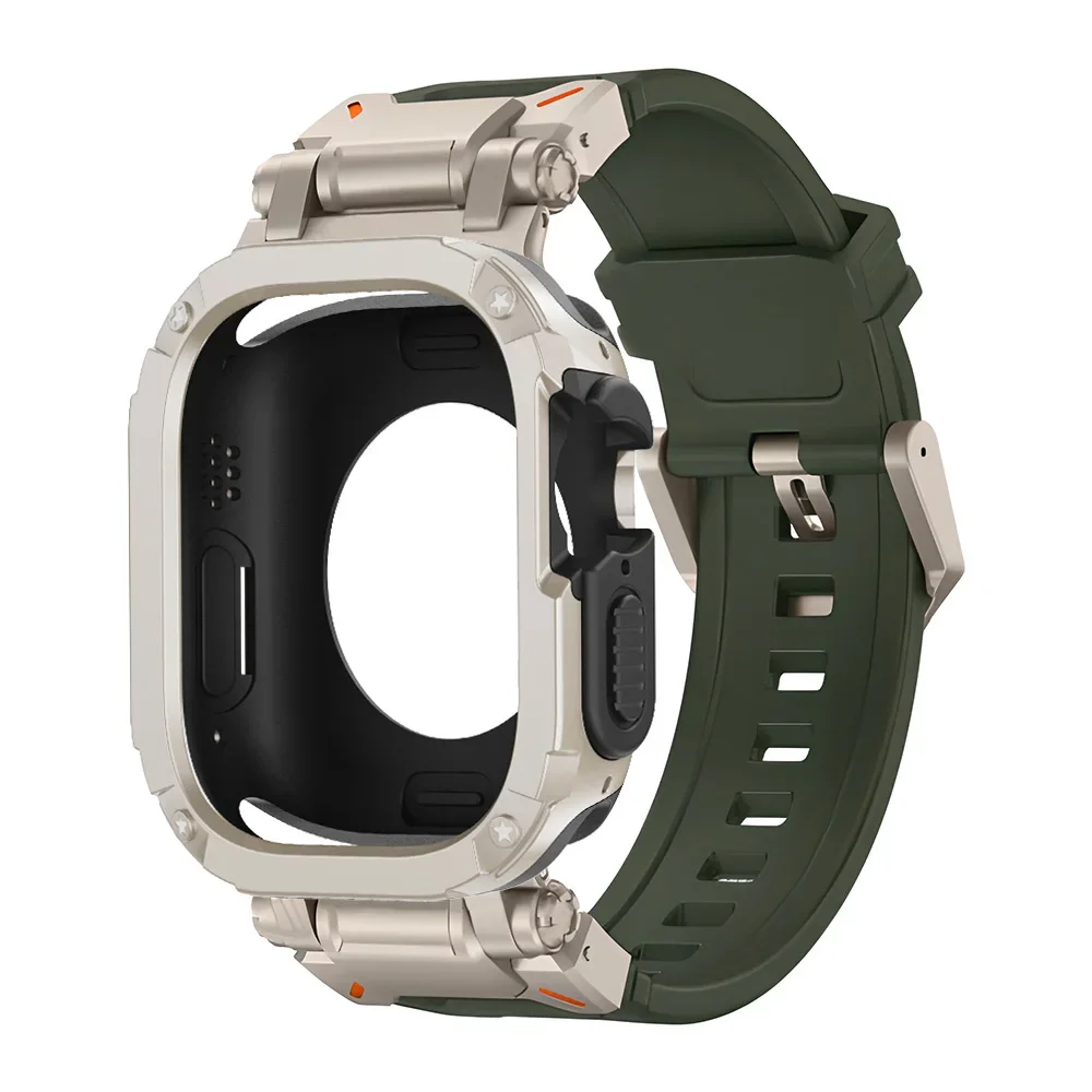 Silicone Strap with TPU Protective Case and Bracelet