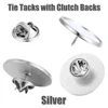 10pcs Sublimation Blank Pins DIY Button Badge Sublimation Sliver Blank Base Pins with Butterfly Pin for DIY Craft Making 3