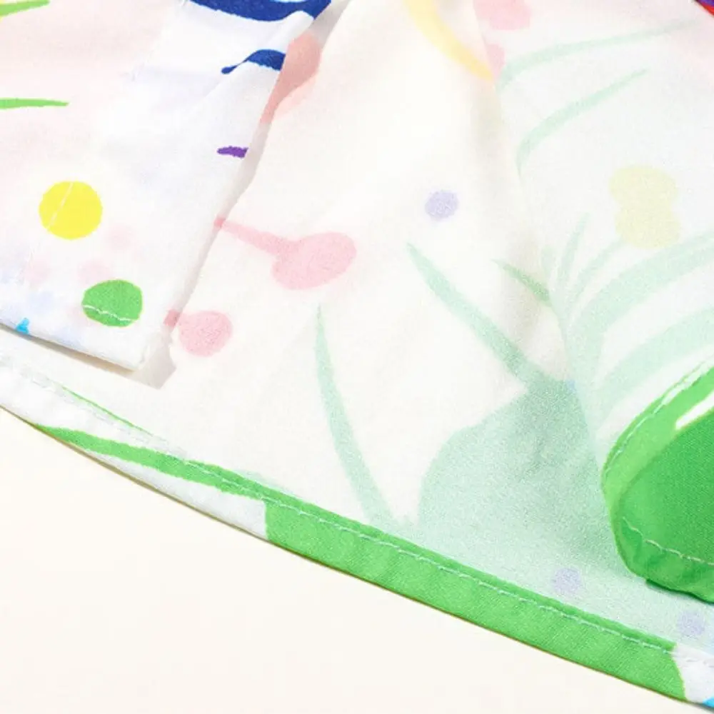 Description Picture 5 of itemFashion V-neck Short Sleeve Floral Shirts Hawaii Loose Flower Blouse Women Bohemia Style Colorful Beach Shirts Beachwear