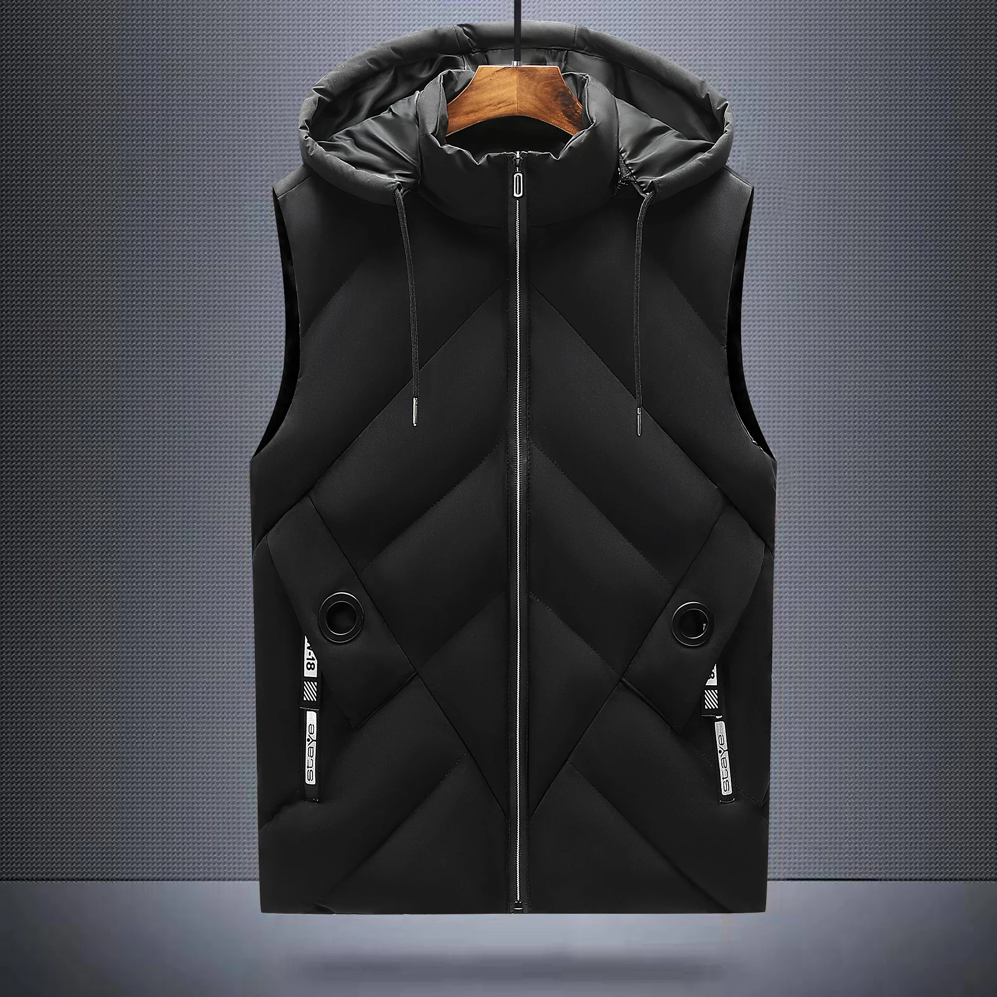 new men's fashion spring autumn winter down cotton vest men's jacket young leisure winter self-cultivation