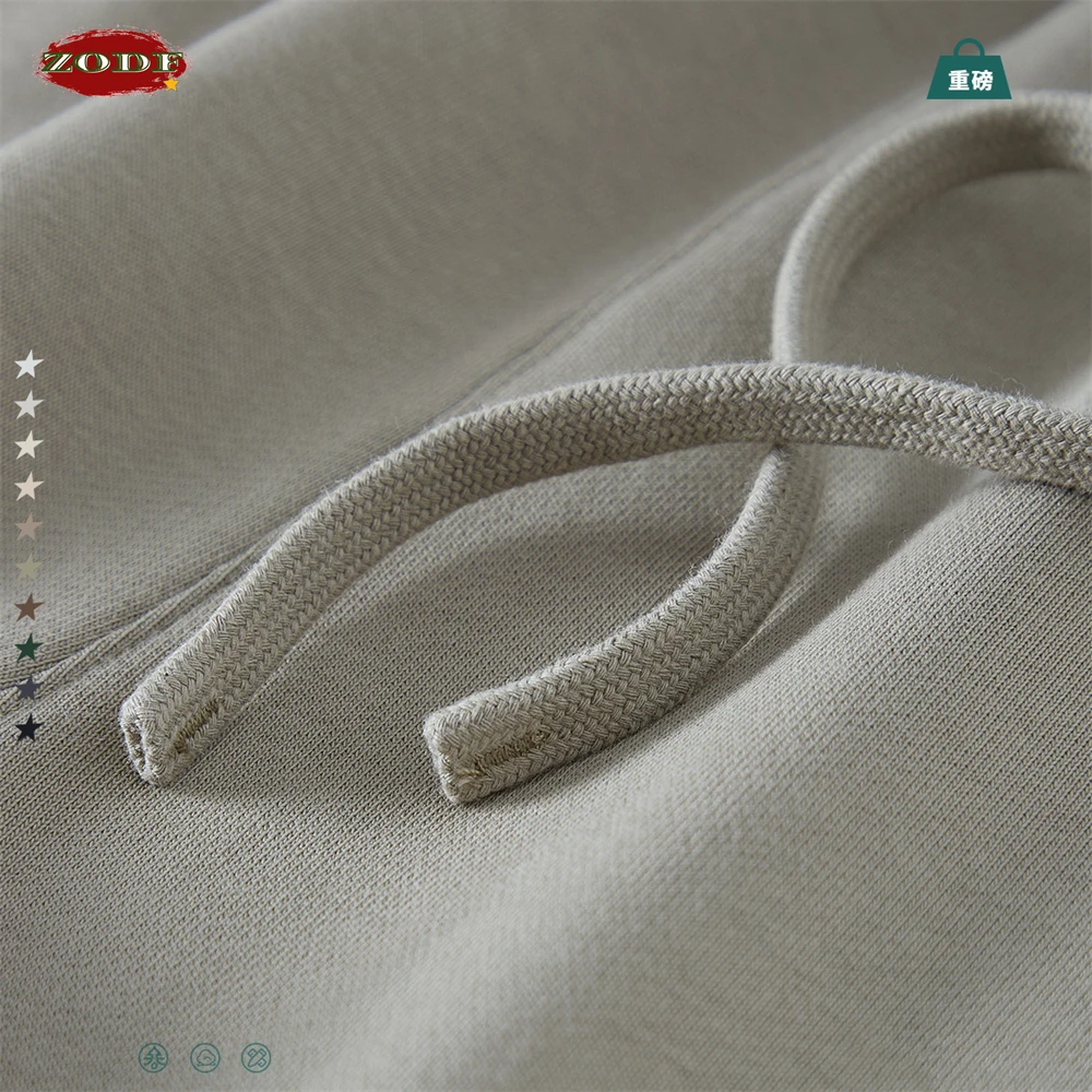 ZODF New Men Heavy Weight 440gsm Solid Sweatpants Unisex Loose Basic Casual Comfortable Sport Pants Joggers Streetwears HY0628 6