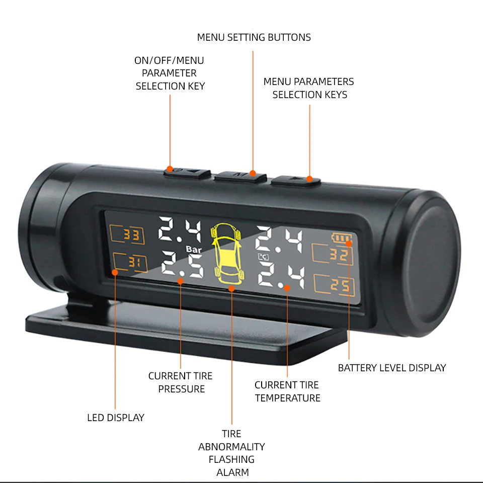 E-ACE TPMS Wireless Tire Pressure Monitoring System