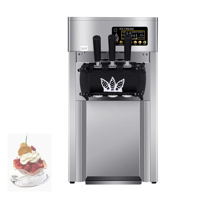 Commercial Soft Serve Ice Cream Machine Desktop Ice Cream Makers Sundae Ice Cream Vending