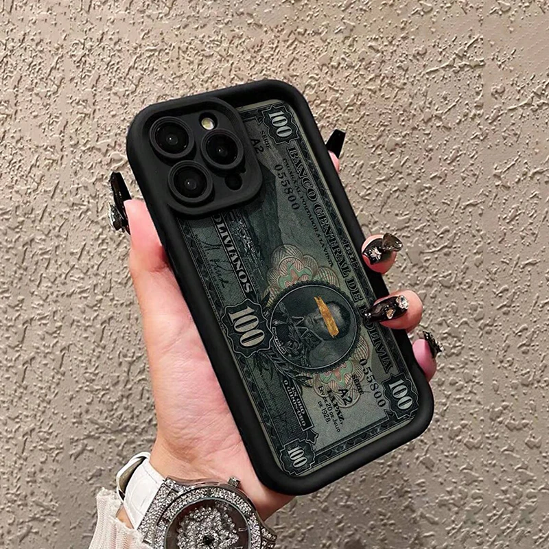 Crown & Dollar Bank Note Print Phone Case Cover
