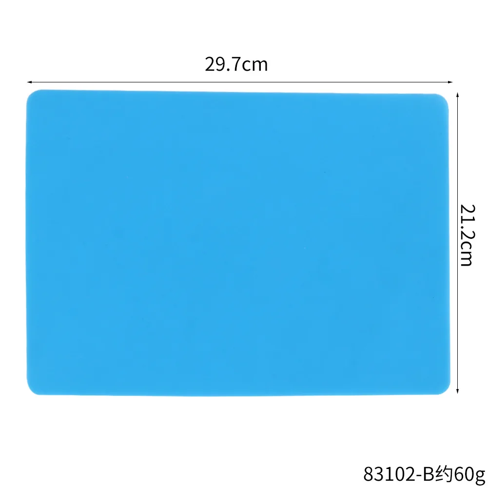 Silicone Food PlaceMat Kitchen Baking Rolling Pad Mat Waterproof Non-Slip Coaster Heat Insulation Cushion Holder Kitchen Tool