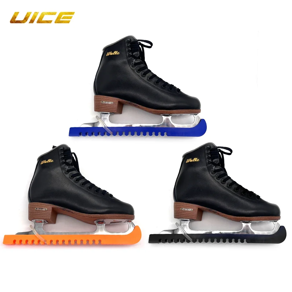 Ice Skate Shoes Cover 2pcs Ice Knife Blade Protective Rubber Length Adjustable Figure Skate Shoes Sports Protector