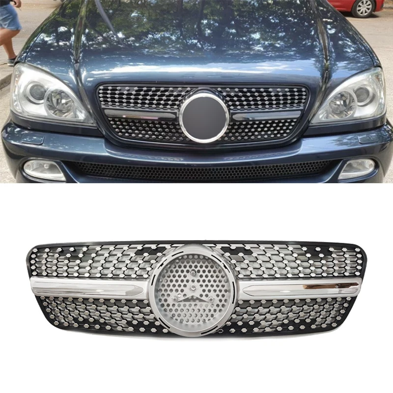 

Решетка передняя для Mercedes Benz W163 ML-Class ML320 ML350 ML500 1998-2004, аксессуары для настройки, решетки