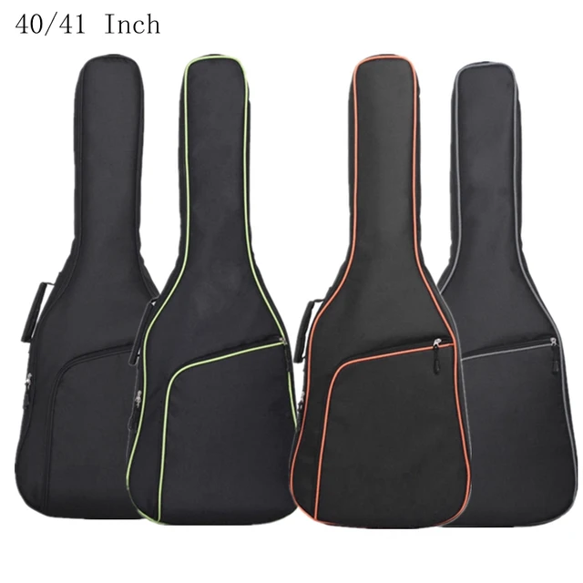 TOPCHANCES 38 39 40 41 Inch Acoustic Guitar Waterproof Thicken Padded Bag Advanced Guitar Case With Double Strap And Outer Pockets