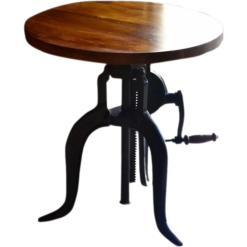 

Co Megan Регулируемый коленчатый концевой столик, складной боковой столик, D'appoint, каштановый/черный 19 дюймов X 18 дюймов X 18 дюймов, ночные столики