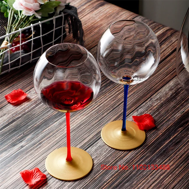 Leopard Heart Jeweled Stemmed Wine Glass - Miche Designs and Gifts